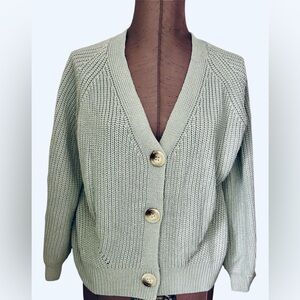 Women's V-Neck Gray Sweater